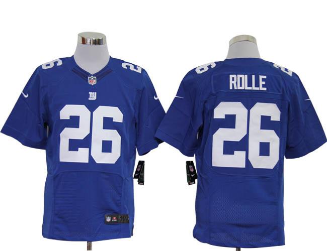 Nike New York Giants 26# Antrel Rolle Blue Elite Nike NFL Jerseys Cheap