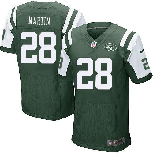 Nike New York Jets 28 Curtis Martin Green Elite NFL Jersey Cheap