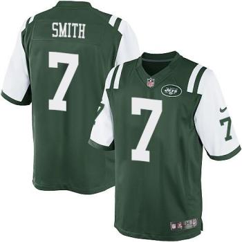 Nike New York Jets 7 Geno Smith Green Limited NFL Jerseys Cheap