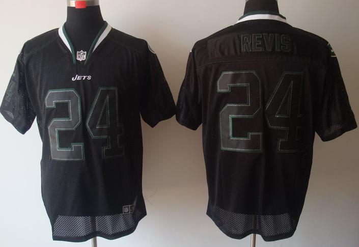 Nike New York Jets 24 Darrelle Revis Lights Out Black Elite NFL Jerseys Cheap