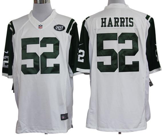 Nike New York Jets 52 David Harris White Game LIMITED NFL Jerseys Cheap