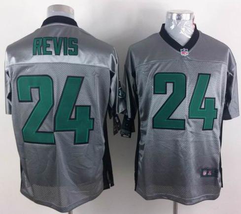 Nike New York Jets 24 Darrelle Revis Grey Shadow NFL Jerseys Cheap