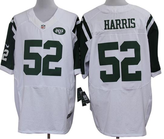 Nike New York Jets 52 David Harris White Elite NFL Jerseys Cheap