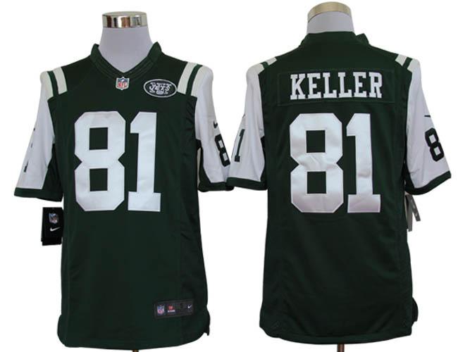 Nike New York Jets 81# Dustin Keller Green Game LIMITED NFL Jerseys Cheap