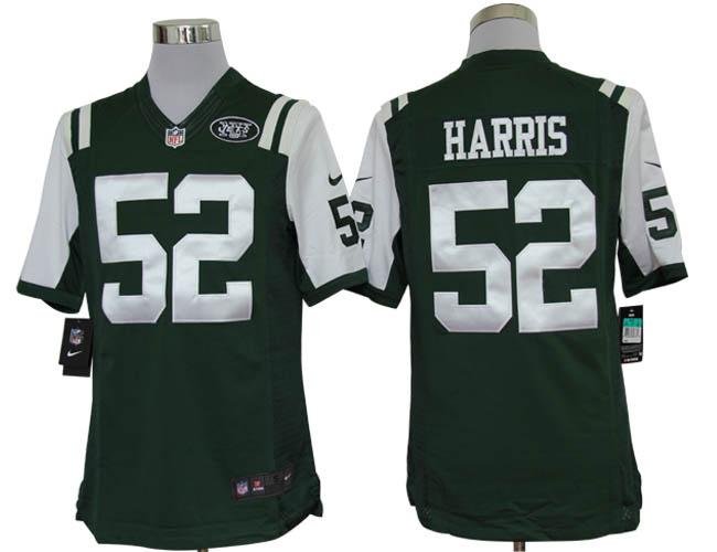 Nike New York Jets 52 David Harris Green Game LIMITED NFL Jerseys Cheap