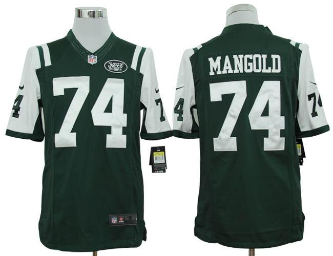Nike New York Jets 74# Nick Mangold Green Game LIMITED NFL Jerseys Cheap