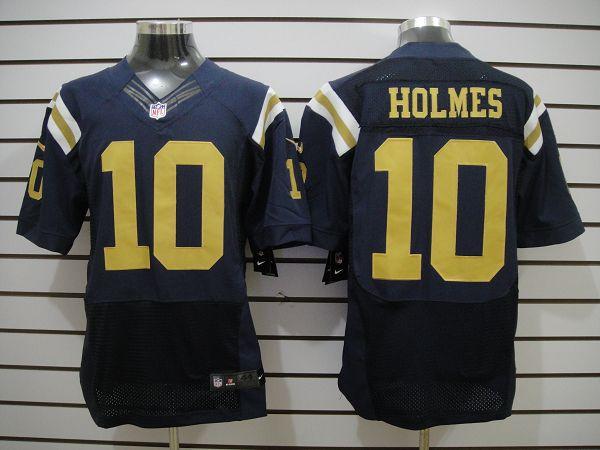 Nike New York Jets #10 Holmes Dark Blue Elite Nike NFL Jerseys Cheap