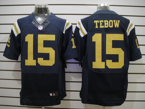 Nike New York Jets #15 Tebow Dark Blue Elite Nike NFL Jerseys Cheap