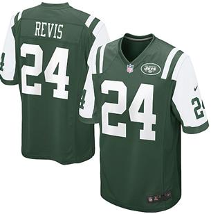 Nike New York Jets #24 Darrelle Revis Green Game Nike NFL Jerseys Cheap
