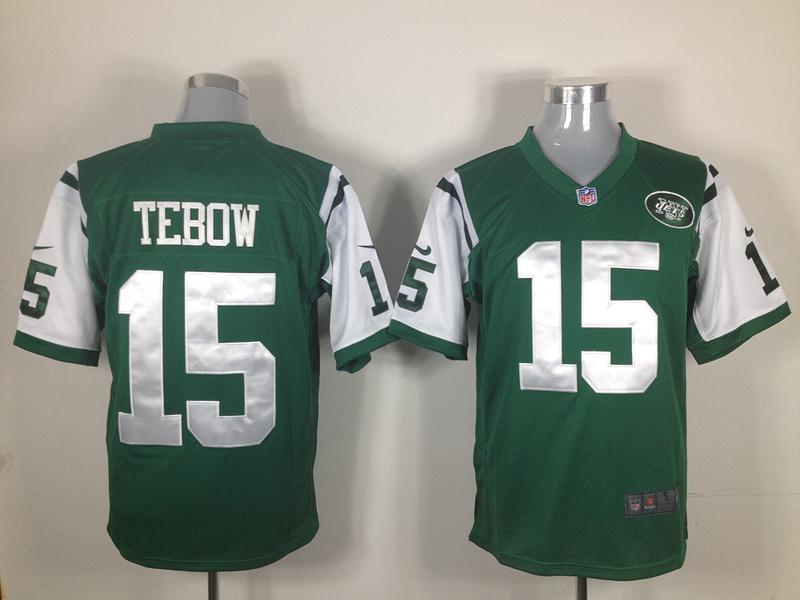 Nike New York Jets #15 Tebow Green Nike NFL Jerseys Cheap