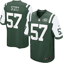 Nike New York Jets 57# Bart Scott Green Nike NFL Jerseys Cheap