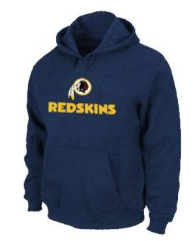 Washington Redskins Authentic Logo Pullover Hoodie Dark Blue Cheap