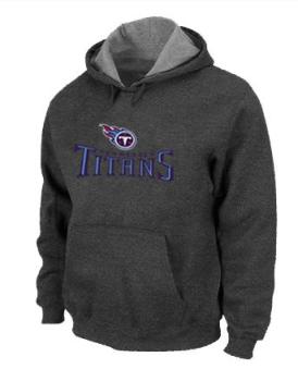 Tennessee Titans Authentic Logo Pullover Hoodie Dark Grey Cheap