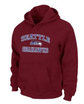 Seattle Seahawks Heart & Soul Pullover Hoodie Black RED Cheap