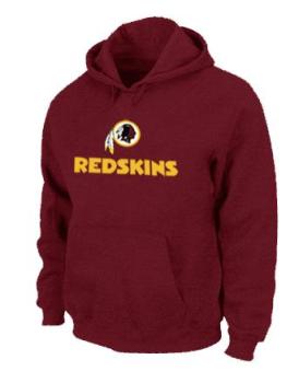 Washington Redskins Authentic Logo Pullover Hoodie RED Cheap