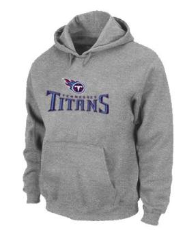 Tennessee Titans Authentic Logo Pullover Hoodie Grey Cheap