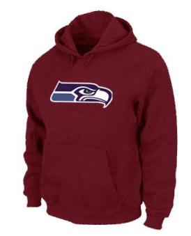 Seattle Seahawks Logo Pullover Hoodie RED Cheap