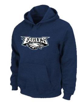 Philadelphia Eagles Authentic Logo Pullover Hoodie Dark Blue Cheap