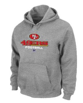 San Francisco 49ers Critical Victory Pullover Hoodie Grey Cheap