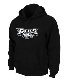 Philadelphia Eagles Authentic Logo Pullover Hoodie Black Cheap