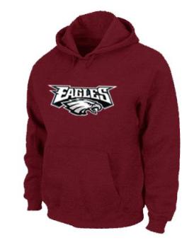 Philadelphia Eagles Authentic Logo Pullover Hoodie RED Cheap