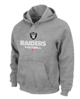 Oakland Raiders Critical Victory Pullover Hoodie Grey Cheap