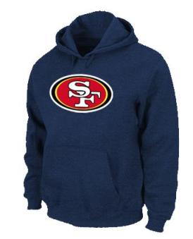 San Francisco 49ers Logo Pullover Hoodie Dark Blue Cheap
