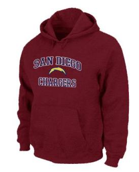 San Diego Charger Heart & Soul Pullover Hoodie RED Cheap