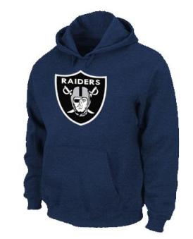 Oakland Raiders Logo Pullover Hoodie Dark Blue Cheap