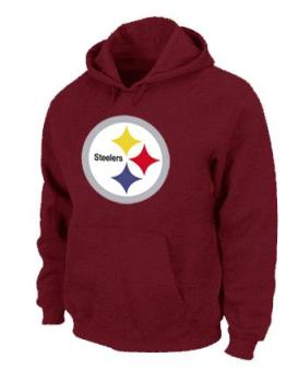 Pittsburgh Steelers Logo Pullover Hoodie RED Cheap