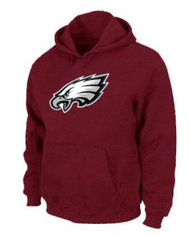 Philadelphia Eagles Logo Pullover Hoodie RED Cheap