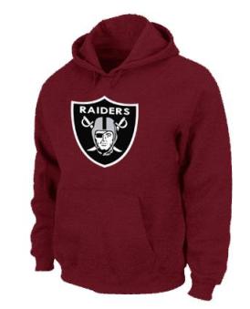 Oakland Raiders Logo Pullover Hoodie RED Cheap