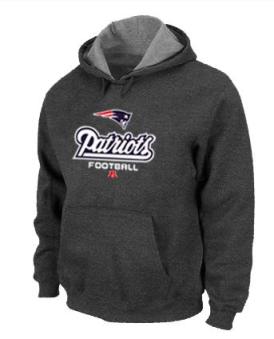 New England Patriots Critical Victory Pullover Hoodie Dark Grey Cheap