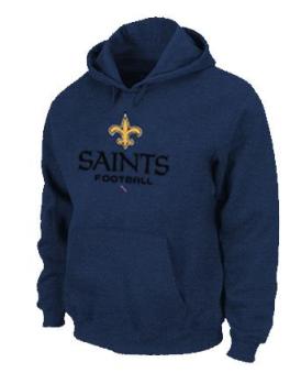 New Orleans Saints Critical Victory Pullover Hoodie Dark Blue Cheap