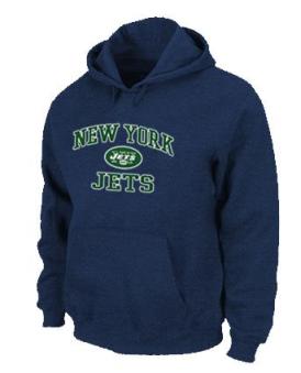 New York Jets Heart & Soul Pullover Hoodie Dark Blue Cheap