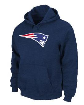New England Patriots Logo Pullover Hoodie Dark Blue Cheap