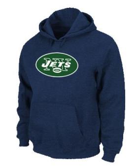 New York Jets Logo Pullover Hoodie Dark Blue Cheap