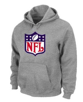 NFL Logo Pullover Hoodie Grey Cheap