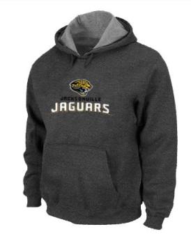 Jacksonville Jaguars Authentic Logo Pullover Hoodie Dark Grey Cheap