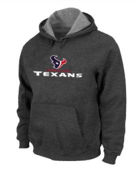 Houston Texans Authentic Logo Pullover Hoodie Dark Grey Cheap