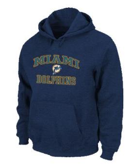 Miami Dolphins Heart & Soul Pullover Hoodie Dark Blue Cheap