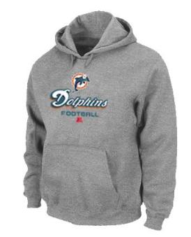 Miami Dolphins Critical Victory Pullover Hoodie Grey Cheap
