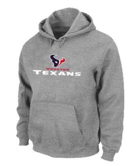 Houston Texans Authentic Logo Pullover Hoodie Grey Cheap