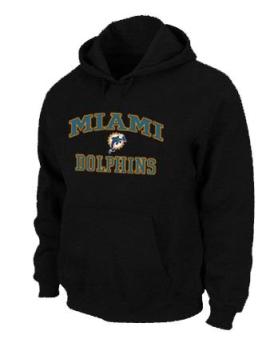 Miami Dolphins Heart & Soul Pullover Hoodie Black Cheap