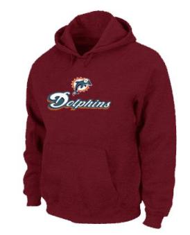 Miami Dolphins Authentic Logo Pullover Hoodie RED Cheap