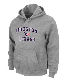 Houston Texans Heart & Soul Pullover Hoodie Grey Cheap