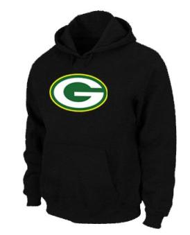 Green Bay Packers Logo Pullover Hoodie black Cheap