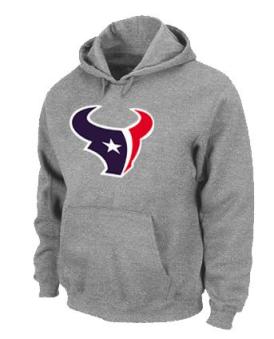 Houston Texans Logo Pullover Hoodie Grey Cheap