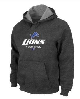 Detroit Lions Critical Victory Pullover Hoodie Dark Grey Cheap
