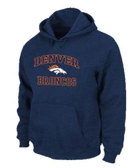 Denver Broncos Heart & Soul Pullover Hoodie Dark Blue Cheap